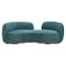 Homeroots 87" Teal Blue Sofa With Legs 632670 - alternate 3