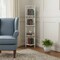 Homeroots 62" White Metal Corner Bookcase 366068 - alternate 2