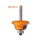 Cmt ROMAN OGEE BIT WITH BEARING D=1-1/8inx29/64in R=5/32in S=1/4in 840.270.11 - alternate 3
