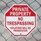 Signmission Private Property No Trespassing Vio, 6 inch X 6 inch, Plastic Sign, 2PK OC-P-2PACK-6-148 - alternate 2