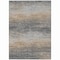 Homeroots 3' X 5' Pewter Striped Washable Indoor Outdoor Area Rug 608485 - alternate 3