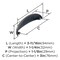 Amerock Ravino 3 inch (76mm) Center-to-Center Oil-Rubbed Bronze Cabinet Cup Pull, 10PK 10VMP22094ORB - alternate 2