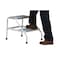 Vestil Aluminum Step Stand, 2 Step, Knock-Down, 2 Steps, 20 Overall Height, Aluminum, Silver SSA-2-KD - alternate 3