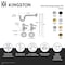 Kingston Brass Bathroom Plumbing Supply Kit, 1/2" NPT Female Inlet x 3/8" O.D. Compression Outlet, Polished Chrome KPK401 - alternate 2