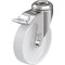 Blickle SS, Kingpin Swivel Caster, Wht Nyln, 5", Brk LKRXA-PO 126G-FI - alternate 1