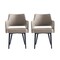 Manhattan Comfort Tremont Dining Arm Chair in Taupe - Set of 2 2-DC104AR-TP - alternate 3