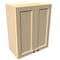 Rigel Cabinetry Kitchen Wall Cabinet, 24 in W x 30 in H, 2-Door, Raw Maple, Solid Wood RTA - 806202 - alternate 1