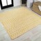 Jonathan Y Ourika Moroccan Geometric Textured Weave Yellow/Cream 5 ft Square Indoor/Outdoor Area Rug SMB108G-5SQ - alternate 1