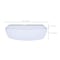 Nuvo 14in. LED Cloud Fixture 17W 27K/30K/35K/40K/50K CCT Selectable Square Shape White Finish 120V 62/1856 - alternate 2