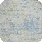 Homeroots 8' Blue Gray And Green Round Abstract Washable Indoor Outdoor Area Rug 604543 - alternate 3