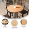 Flash Furniture Bennett 30 Inch Round Solid Wood Indoor 1.5 Inch Thick Rectangular Tabletop in Natural GSF-003-30R-NAT-GG - alternate 2