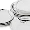 Elama Sarah 18 Piece Porcelain Ribbon Lined Dinnerware Set, Service for 6 in White and Black 750123740M - alternate 2