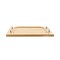 Homeroots 15in Brown And Natural Solid Wood Striped Serving Tray With Handles 401834 - alternate 1