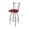 Holland Bar Stool Co 820 Catalina Stainless Steel 36in Swivel Bar Stool with Graph Ruby Seat 82036SS016 - alternate 1