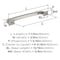 Amerock Incisive 6-5/16 inch (160mm) Center-to-Center Satin Nickel Cabinet Pull, 10PK 10VMP37123G10 - alternate 2