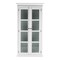 Homeroots 75in White Wood and Glass Double Door Storage Cabinet 397837 - alternate 1
