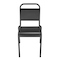 Homeroots Set of Two Black Aluminum Dining Side Chairs 653938 - alternate 1