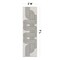 World Rug Gallery Modern Abstract Lines Weather Resistant Reversible Indoor/Outdoor Rug 2 ft x 7 ft Black WR110BLACK2X7 - alternate 2