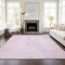 Homeroots 5' X 8' Pink And Ivory Geometric Washable Indoor Outdoor Area Rug 577578 - alternate 2