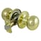 Prosource Passage Knob, Metal, Polished Brass, 2-3/8 to 2-3/4 in Backset, 1-3/8 to 1-3/4 in Thick Door T9730BRA4V - alternate 1