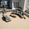 Deko Living Outdoor Gray Aluminum and Teak Contour Sofa Set, Seats 6 COP30113 - alternate 3