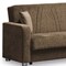 Homeroots 87" Beige Chenille Convertible Futon Sleeper Sofa And Toss Pillows With Storage 607132 - alternate 4