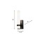 Afx Miami - LED Sconce - Black MIAS0513LAJUDBK - alternate 2