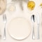 Smarty Had A Party Shiny Metallic Silver Plastic Cutlery Combo Set - Spoons, Forks and Knives (120 Guests), 360PK 7953BLK-CASE - alternate 3