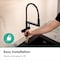 Hansgrohe Talis N Semi-Pro PowderSpray Kitchen Faucet 1.75 GPM in Matte Black 72861671 - alternate 2