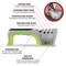 Performance Tool 4-in-1 Knife Sharpener, Tungsten Steel, Ceramic Rods, Non-slip Base W9405 - alternate 2