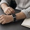 Elegani Nylon and Band Compatible with Apple Watch 44mm, Black, Silver/Black/Rose Gold/Yellow Gold Buckle NLPAM-BLKBLK-44 - alternate 2