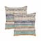 Homeroots Set of Two Blue Striped Cotton Throw Pillow With Fringe, 2PK 554580 - alternate 2