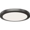 Feit LED Edge-Lit Flat Panel Light Kit, 12.5 W, 11 in Round, Flush Mount, Selectable Color Temp, Black 74210/6WY/BK - alternate 2