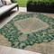 Homeroots 5' X 8' Emerald Beige And Brown Oriental Washable Indoor Outdoor Area Rug 605242 - alternate 1