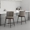 Manhattan Comfort Evalyn Counter Stool  in Taupe - Set of 2 2-CS021-TP - alternate 1
