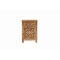 Homeroots 22" Brown Solid Wood Distressed Carved Floral One Drawer Nightstand 720641 - alternate 1