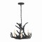Jonathan Y Nelle 18" Adjustable Resin Antler 3-Light Dimmable LED Chandelier, Black JYL6304B - alternate 3