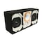 Deejay Led Loaded Box w/Two Despacito Heavy Duty 6-in Woofers One Horn and w/Two Bullet Tweeters WHITE TBH6WHITE - alternate 2