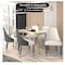 Leisuremod Allure Modern Dining Chair In Black Fabric and Oak Wood Legs, 4PK AC49WBL4 - alternate 4