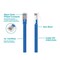 Roughneck Mini  Wheel Brush, Narrow Face, 4 in Brush dia, 3/16 in Face W, 3/8-24 Arbor Hole, Stringer Bead Kno 13128 - alternate 2