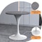 Leisuremod Round 27.56 in W, 29.35 in L, Stone/Stainless Steel, Grey VT20W-27GRS - alternate 2