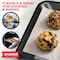 Bakken- Swiss BAKKEN Kitchen Nonstick Cookie Sheet, 13.58in. x 9.65in., PFOA-Free, Oven Safe, 450 DegF, Gray BKDD1P06 - alternate 2