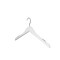 Nahanco 17in High Gloss White Wooden Shirt Hanger, 100PK 20517 - alternate 2