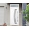 Vdomdoors Steel Door Deux 6500 White Transom Window Stainless Inserts Single Modern Painted-W36xH80+16-Left I DEUX6500EXD-WS-W36 x H80+16-Left-hand Inswing - alternate 1