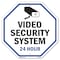 Signmission Video Security System 24 Hour, 6 Inch X 6 Inch, Plastic Sign OC-P-6-4 - alternate 1