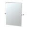 Gatco Glam 31.5" Frameless Rectangle Mirror, Satin Nickel 4649S - alternate 1