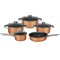 Brentwood Industries 9 Piece Aluminum Non Stick Cookware Set in Copper BPS-309C - alternate 1