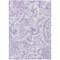 Homeroots 9' X 12' Lavender Ivory And Purple Paisley Washable Indoor Outdoor Area Rug 588652 - alternate 3