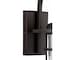Jonathan Y Westfield 10.5" 1-Light Iron/Seeded Glass Rustic Industrial Cage LED Outdoor Sconce, Oil Rubbed Bronz JYL7604A - alternate 3