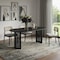 Homeroots 79" Black Solid Wood Double Pedestal Base Oval Dining Table 721107 - alternate 2